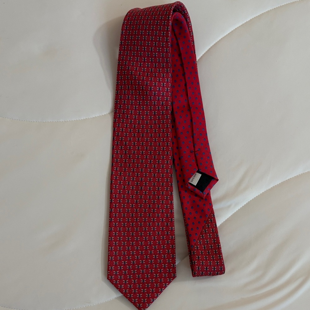 Pierre Cardin Burgundy Patterned Tie